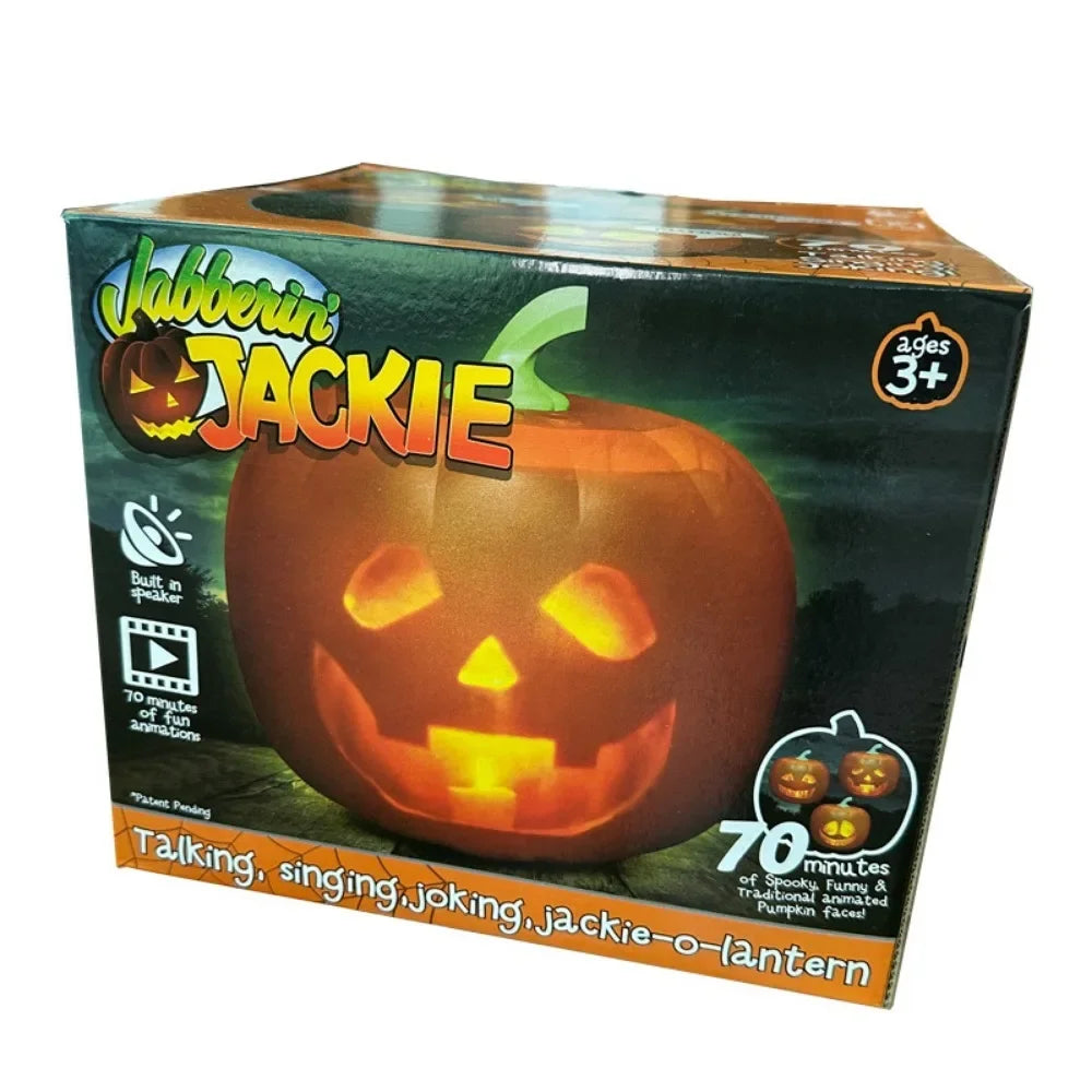 Halloween Creative Ornaments Talking and Singing Funny Expression Pumpkin Lantern Decoration Halloween Atmosphere Decorative