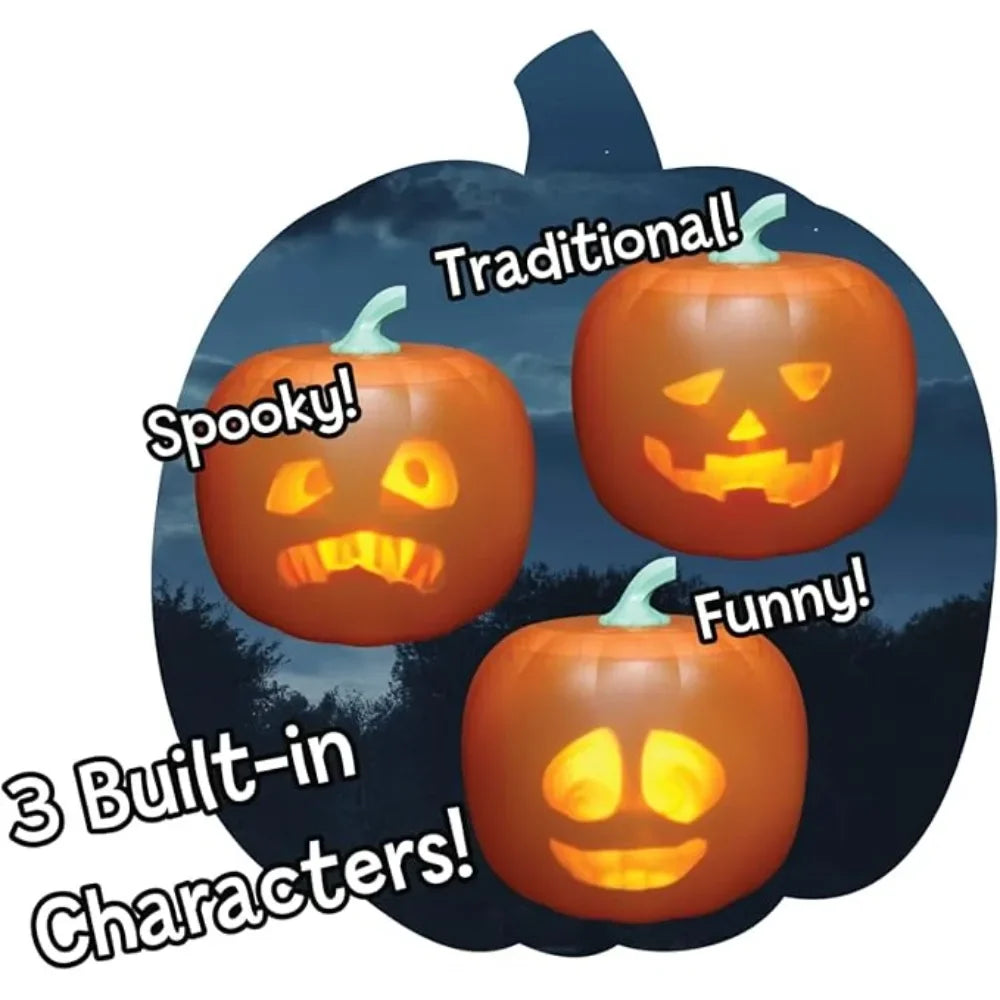 Halloween Creative Ornaments Talking and Singing Funny Expression Pumpkin Lantern Decoration Halloween Atmosphere Decorative