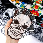 Halloween Skeleton Poncho, Lace Skeleton Halloween Costume Poncho Day Of The Dead Poncho For Women